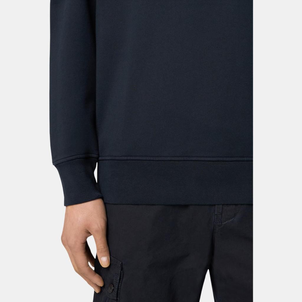 STONE ISLAND Ss25 Solid Color Stand Collar Half Zip Long Sleeve Sweatshirt Men Sweatshirt Navy-Blue K1S1561006-19S0051-V0020