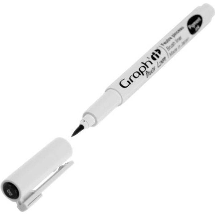Brush liner Manga Graph'it Feutre pinceau à encre pigmentée Black - Graph it Noir