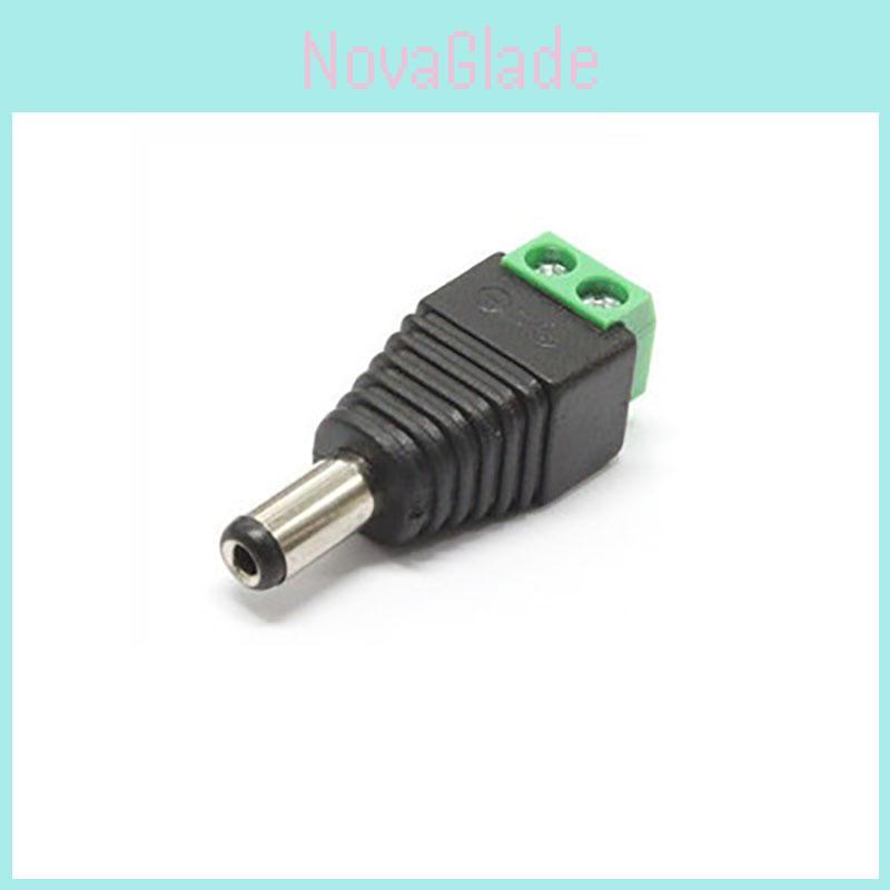 Premium Quality Male And Female 2.1x5.5 Mm Dc Power Plug Jack Adapter For Cctv Needs