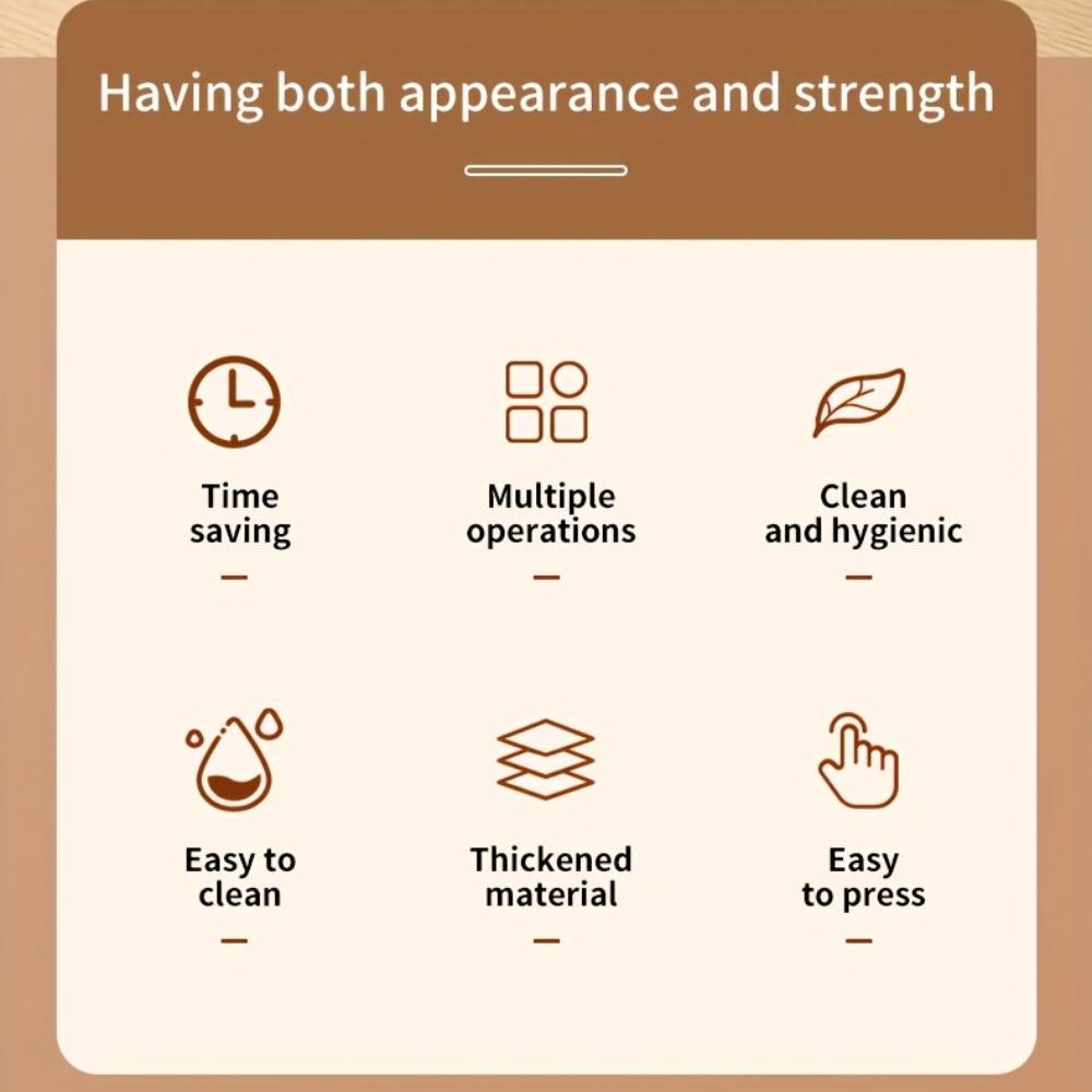 1pc Press to Remove Cherry Pitter , Efficiently Removes Pits from 7 Cherries at Once, White/Black Kitchen Gadget with Clear Container