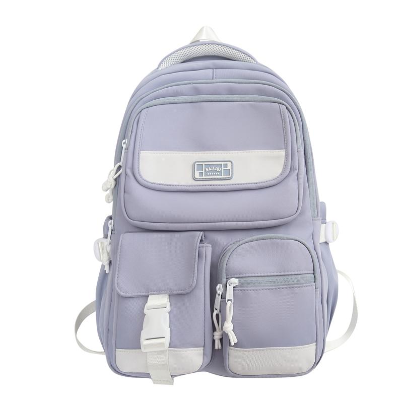 

Студентська шкільна сумка. Жіночий студентський рюкзак для подорожей. Чоловічий нейлоновий рюкзак для студентів середньої школи синій