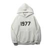 Herbst Winter Essentials Hoodie Sweatshirt Fleecefutter Beflockter Schriftzug Übergroß Streetwear Lässig Chinesische Marke AE Lager