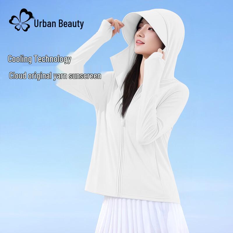 

Женская солнцезащитная рубашка Urban Beauty с капюшоном, быстросохнущая, УФ-защита L