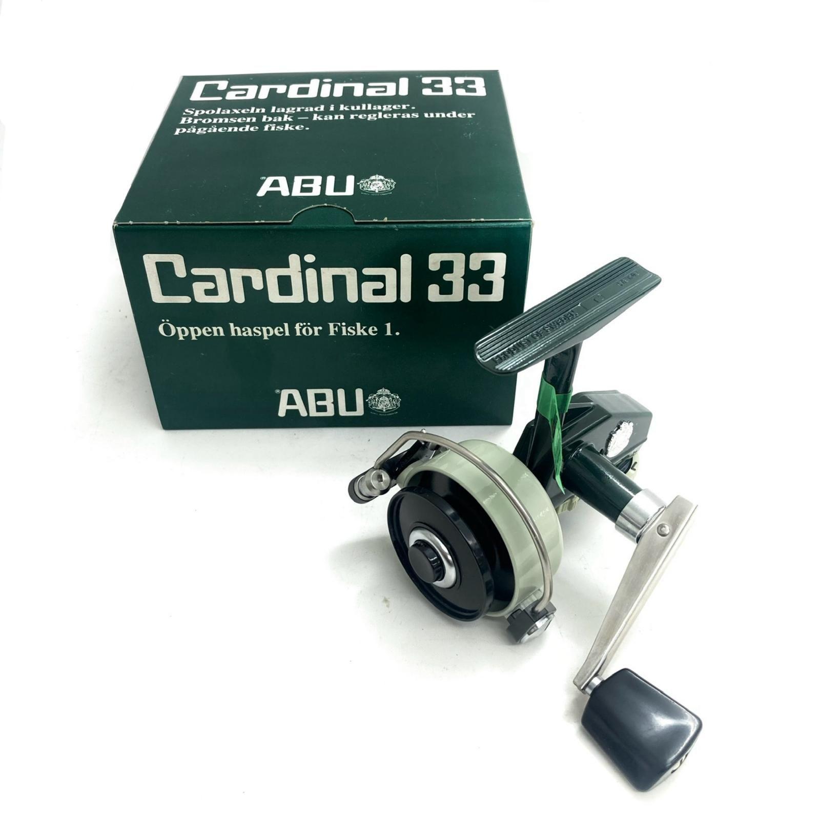 Used Abu Garcia Abu Garcia spinning reel Cardinal 33 reprint edition with box, reel bag, replacement spool, and manual
