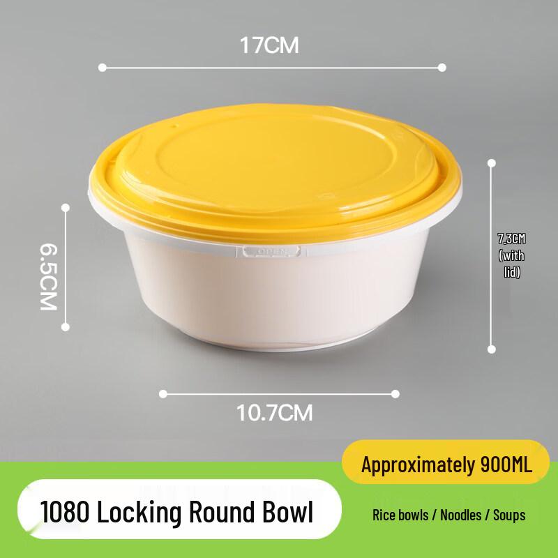 ZISIZ Disposable Plastic Lunch Box