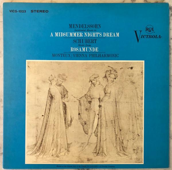 

LP Record PIERRE MONTEUX WIENER PHILHARMONI Mendelssohn Incidental Music To A M VICS1023 RCA Victrola Re 1964 Germany Classical Used