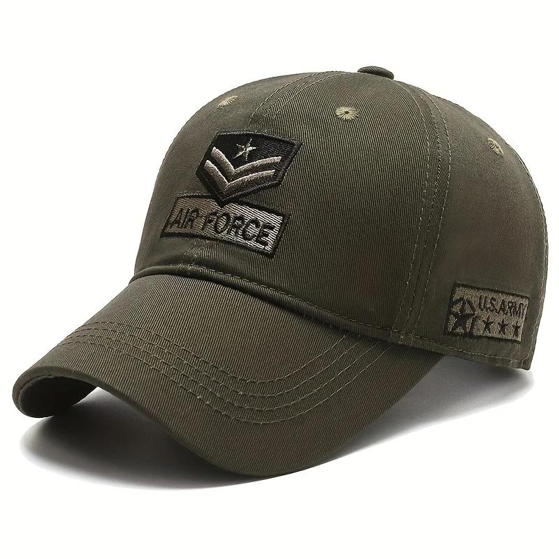 Unisex AIR FORCE Arrow Embroidery Baseball Caps Outdoor Adjustable Spring and Autumn Casual Sunscreen Hat