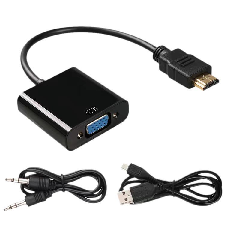 HDMI To VGA Cable with Audio and Power Adapter – High-Definition TV and Computer Connection