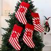 Christmas Tree Hanging Sock With Creative Letter Embellishments For Seasonal Celebration