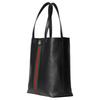Gucci Ophidia Web Detail Double G Logo Soft Leather Tote Bag Men Tote Bags Black 834463-AAE1A-1042