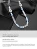 Trendy Titanium Steel Skull Necklace with Diamonds & Pearls for Couples