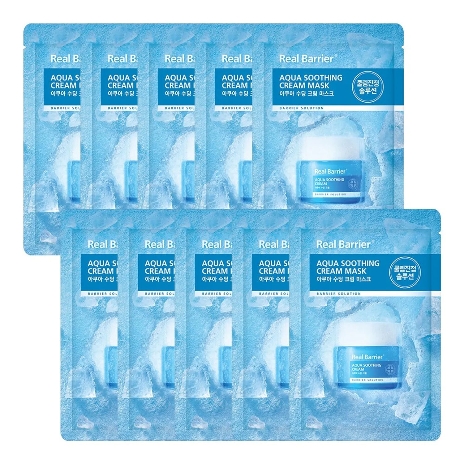 Real Barrier Aqua Soothing Cream Mask Sheet 10P 10P
