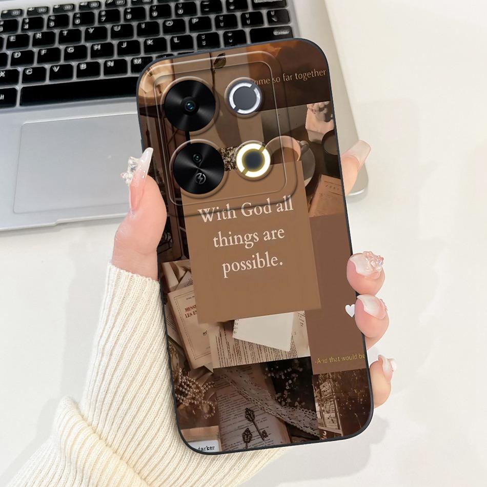 For ITEL P65 New Fashion Dusk Beach Painting Case For Itel P671L ItelP65 4G Soft Silicone Shockproof Phone Cases