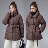 Oversized Loose Warm Standing Collar Cotton Jacket Winter New European Style Casual Cotton Coat