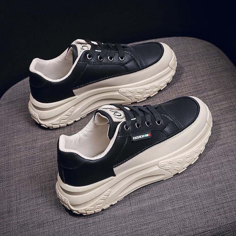Spring women's shoes new breathable little white shoes children's trend versatile platform sports casual board shoes dad shoes