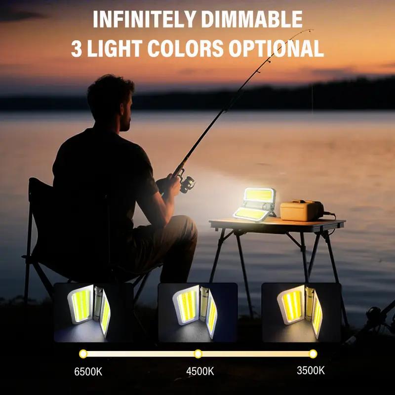 5000mAh Solar Camping Light Rechargeable Tent Lantern with 3 Modes, Emergency Power Bank & Hook for Outdoor/Hiking (waterproof)