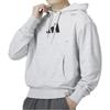 Adidas Back Letter Print Casual Hoodie Men Tops Grey IS7104