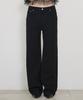 Hauseuobeupondeu Cigarette Span Colored Denim Jeans_Black