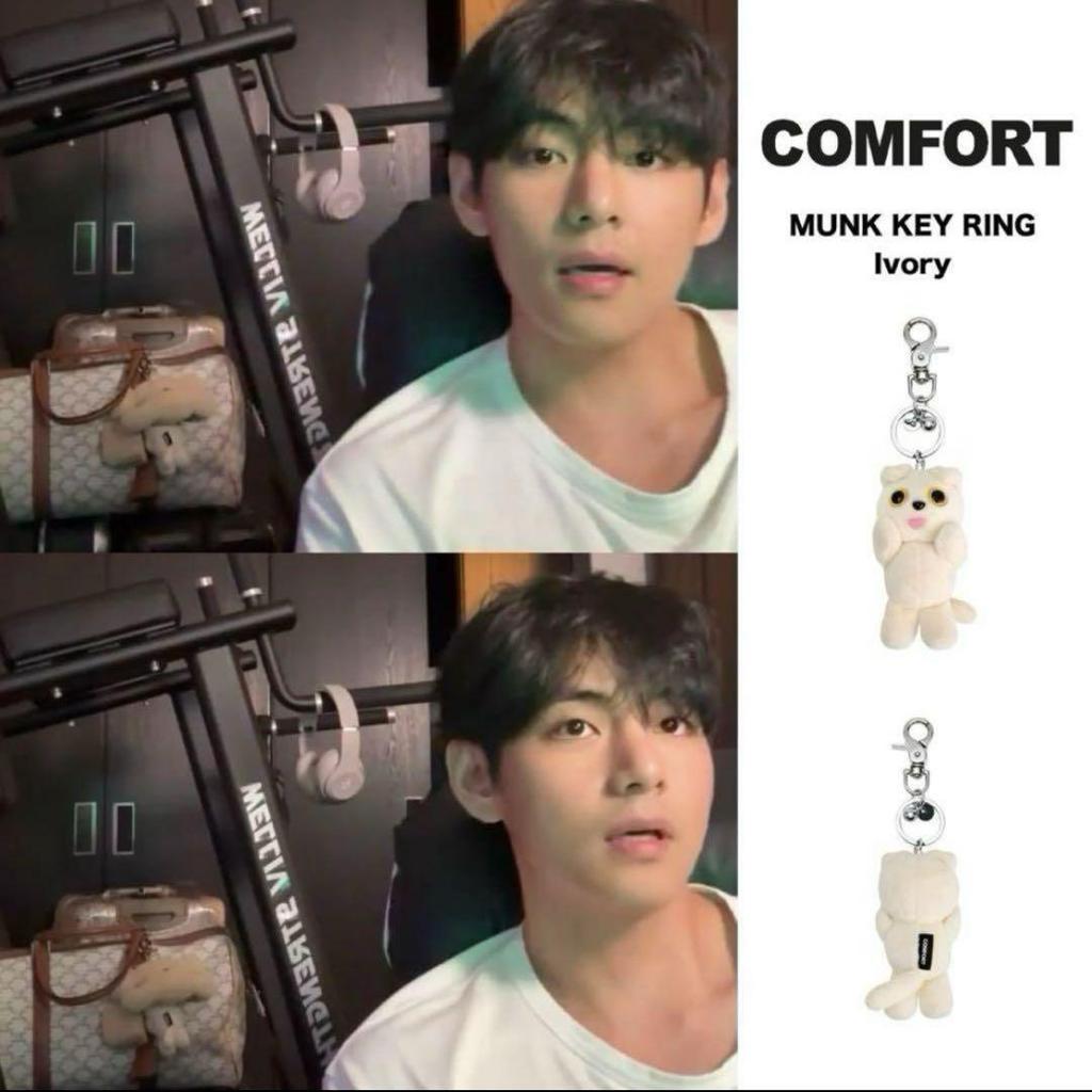 [USED] Lowest Price COMFORT MUNK Munch Key Ring BTS V Jungkook