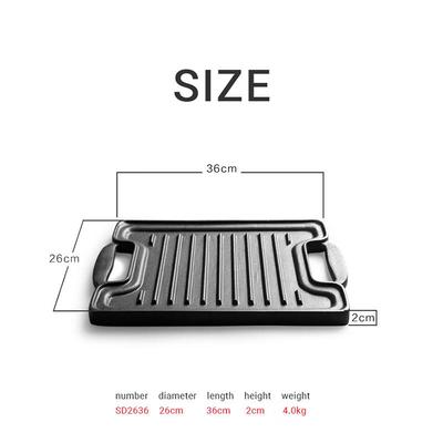 SMVP Cast Iron Coated Griddle Pan
