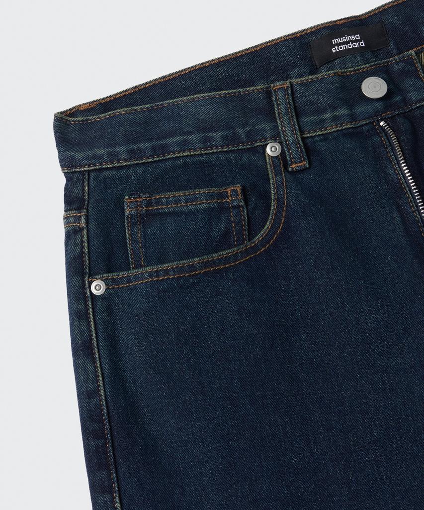 MUSINSA STANDARD Wide Denim Pants [Dark Blue]