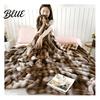 Plüsch-Überwurf 3D-Blasen-Decke Tie-Dye Kunst-Kaninchenfell-Textur Tragbar Büro-Nickerchen Fleece Weich Warm Gemütlich Dekorative Abdeckung für Couch Sofa Bett