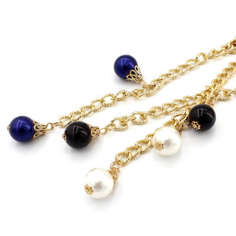 Fashion Elegant Ladies Pearl Waist Chain Metal Chain Belt Wild Waistband Women Dress Decoration Belts Slim Belt