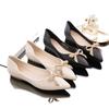 Trendy Flat Sole Single Shoes for Women 2024 New Style Shallow Mouth Pointed Versatile Soft Sole Temperament Luxu Women's Shoes