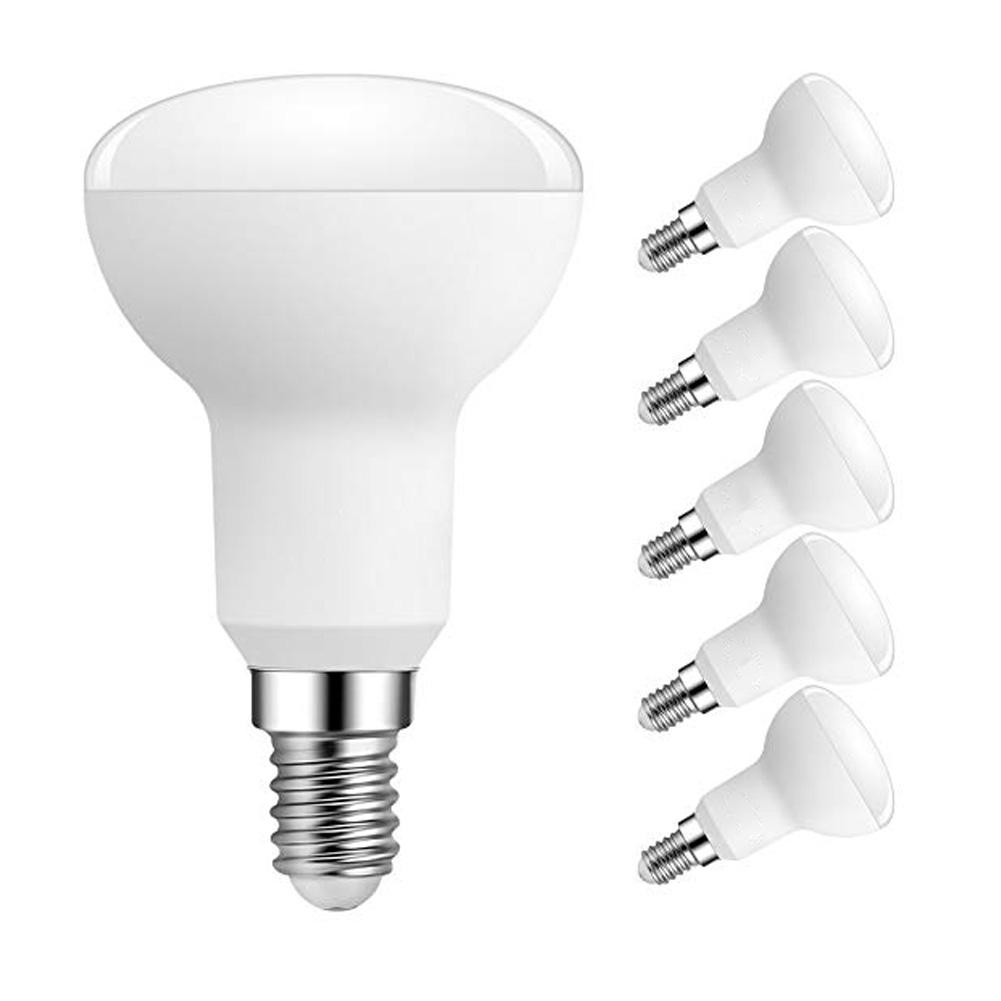 6pcs R50 E14 LED Spotlight Bulbs 9W AC 85-220V No Flicker Umbrella Reflector Lamp for Indoor Home Ceiling Decoration