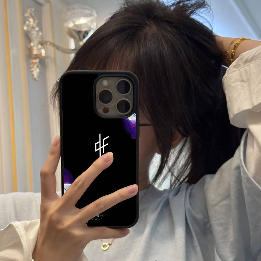 Hip Hop PNL QLF Rapper Fashion Black Silicone Hard Plastic Phone Case For Iphone 17 Air 16 15 14 13 12 11 Pro Max PC+TPU Case