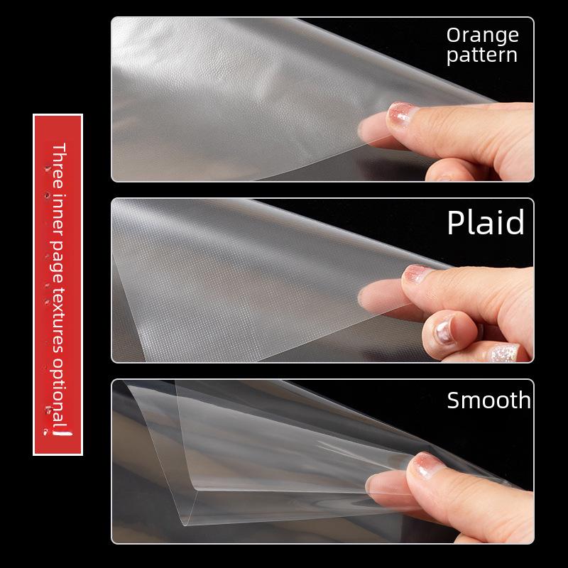 100'lü Paket A4 Şeffaf 11 Delikli Klasör İçi Poşetler Koruyucu Film ile, 3 veya 4 Delikli Klasörlerle Uyumlu