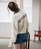 HYFVE Wool Blending Lettering Knit Sweatshirt
