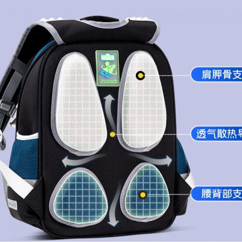Kids School Backpack Girls Grade 1-2 Lightweight Breathable Ergonomic Design With Padded Straps Cartoon Print