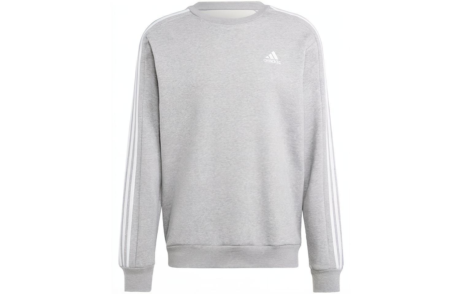 Adidas 3 Stripes Sweatshirt Men s Gray IJ6470 XXL