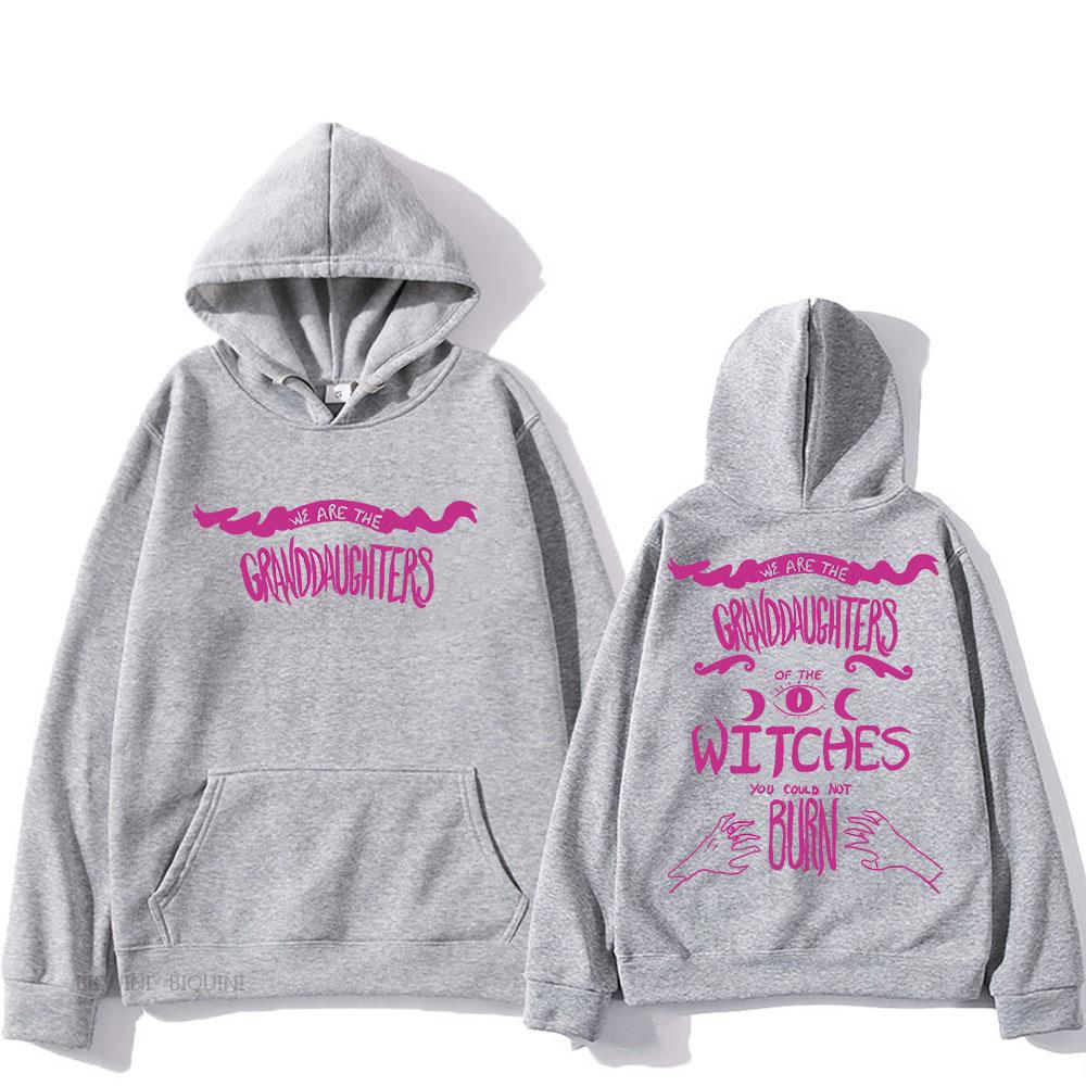 They Didn't Burn Witches Retro Hooded Long-sleeved Harajuku Vintage Sweatshirt With Pocket Clothing Sudaderas Soft Hoody