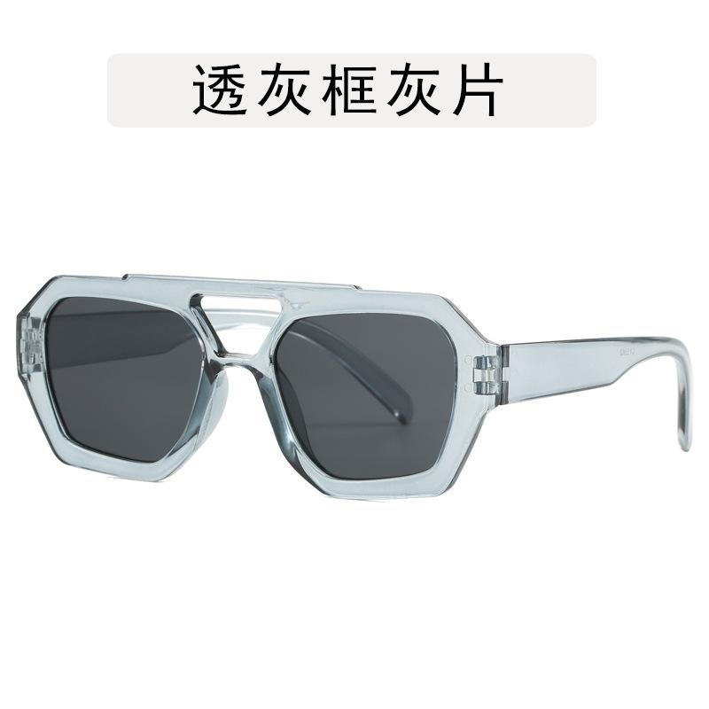 Polygon Shape Women's Sunglasses Double Bridge Anti-glare Sun Glasses for Men Hiking Mountaineering Sun Glass Women