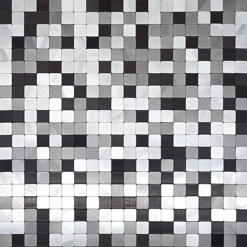 3D European Smooth Metal Mosaic Wall Sticker Self-adhesive Tile Kitchen Bathroom Bar Living Room TV Background Wall Decor Stick