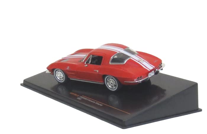 Ixo 1/43 Chevrolet Corvette Stingray C2 1963 Red/White Finished Model