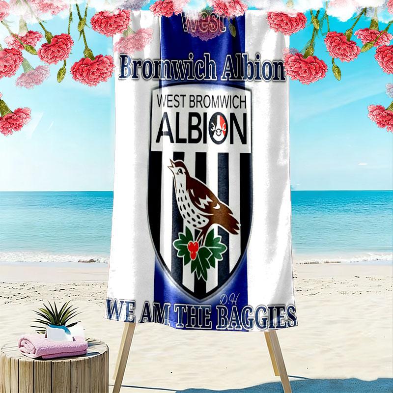 Asciugamano da Spiaggia West Brom, Asciugamano Grande Morbido ad Asciugatura Rapida per Spiaggia Campeggio Nuoto