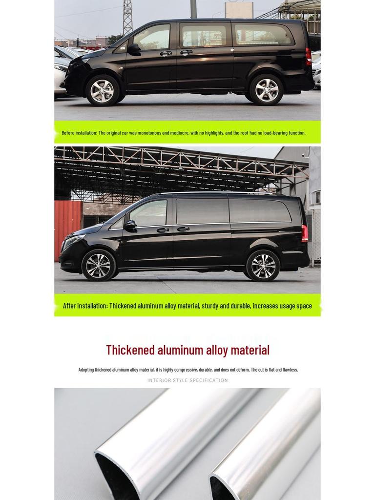 Compatible Roof Rack for Mercedes-Benz Viano/V-Class/Vito V260L - Travel & Modification Accessories