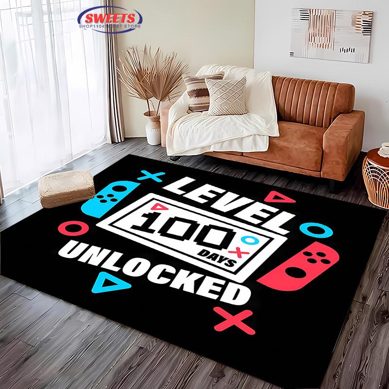 Druk 3D Kontroler do Gier Dywan Wielkopowierzchniowy do Salonu Sypialni Sofa Wycieraczka Kuchenna Mata Podłogowa Antypoślizgowa Dekoracja Trwała Mata