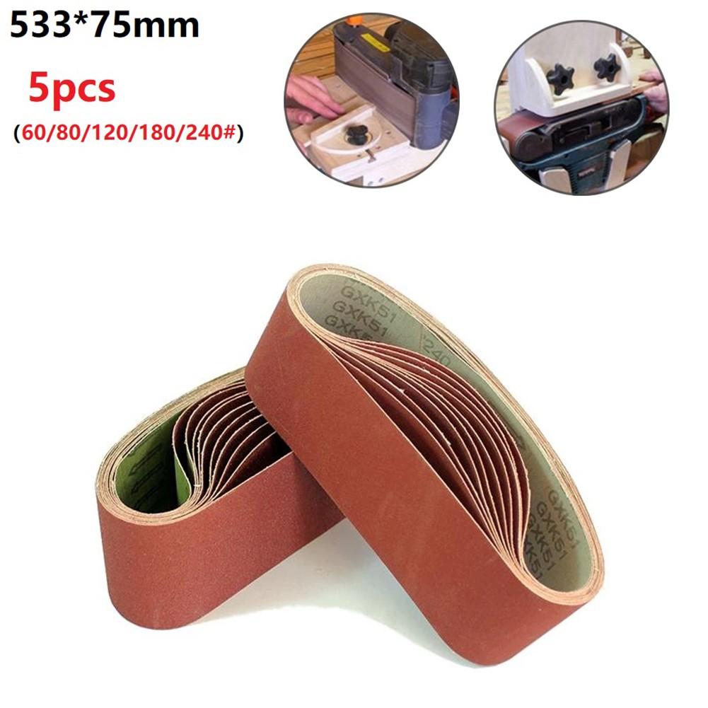 Abrasive Band Sanding Belts 60/80/120/180/240 Grits Alumina