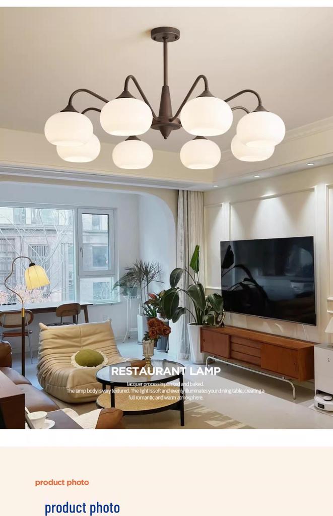 2026 Modern Retro Vintage Style Chandelier - High-End Design for Living Room, Dining Room, or Bedroom