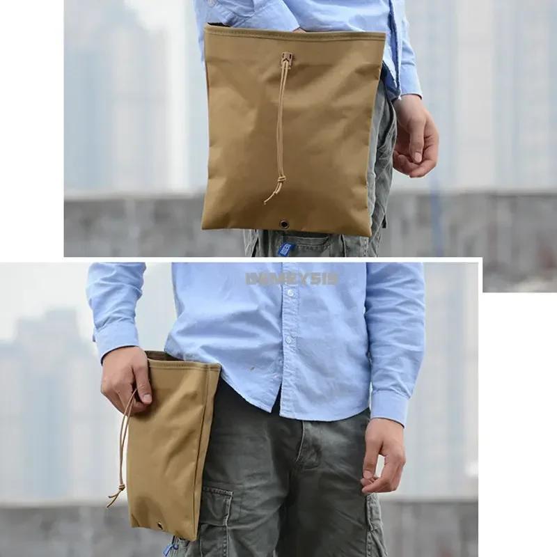 Molle Dump Magazine Pouch Mag Drop Pouches Hunting CS Gun Ammo EDC Bag Recycling Storage Bag