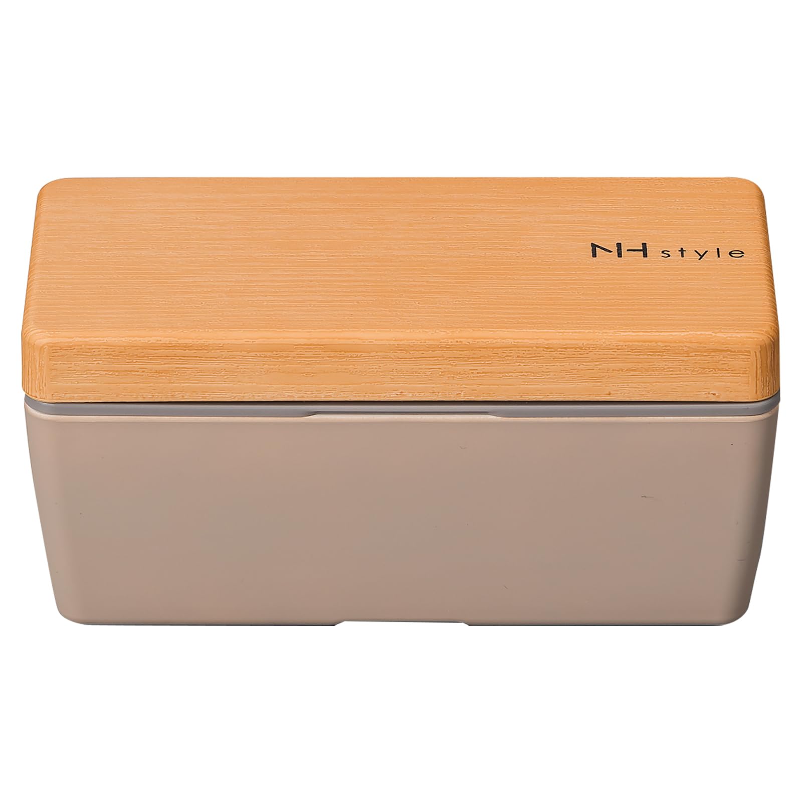 

Masakazu NH Style Wood Grain BC Lunch 27310 Box, Greige, Small,