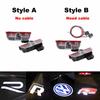 2-4PCS Car Door Welcome Lights LED Courtesy Projector for VW R LINE Rline Golf Tiguan CC Jetta Passat T-ROC Touareg Touran