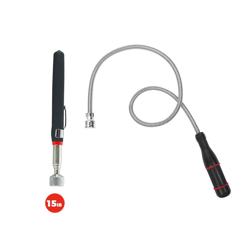 Flexible Magnetic Pickup Tool Extendable Magnetic Handheld Stick with Non-Slip Handle Retrieval Tools for Pick-up Screws Nuts