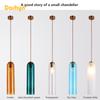 Modern LED Pendant Light Stained Glass Hanging Lamp Room For Bedside Bedroom Dining Room Living Room Illumination Fixture Lustre
