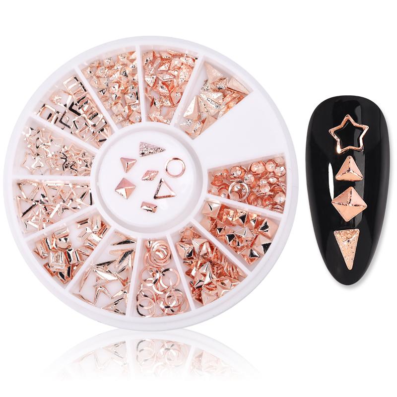 Mixed Color Nail Art Glitter Rhinestone Crystal Gems Jewelry Bead Manicure Decoration Accessories Nail Supplies For Professional