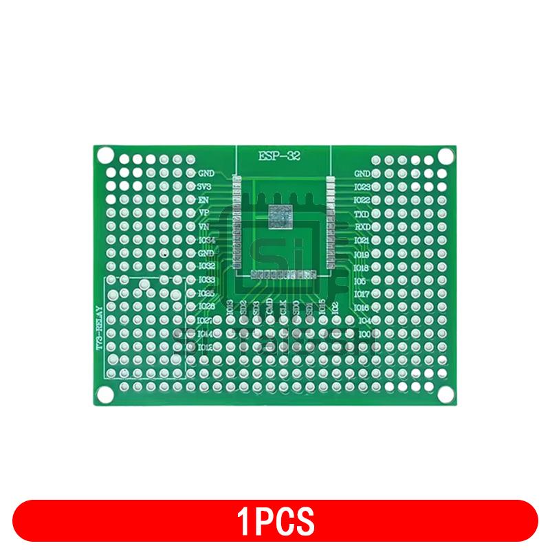 

1/5 ШТ. 5x7см Двостороння Прототипна Плата PCB Макетна Плата Protoshield Для Arduino Реле ESP8266 WIFI ESP-12F ESP-12E ESP32 ESP32S